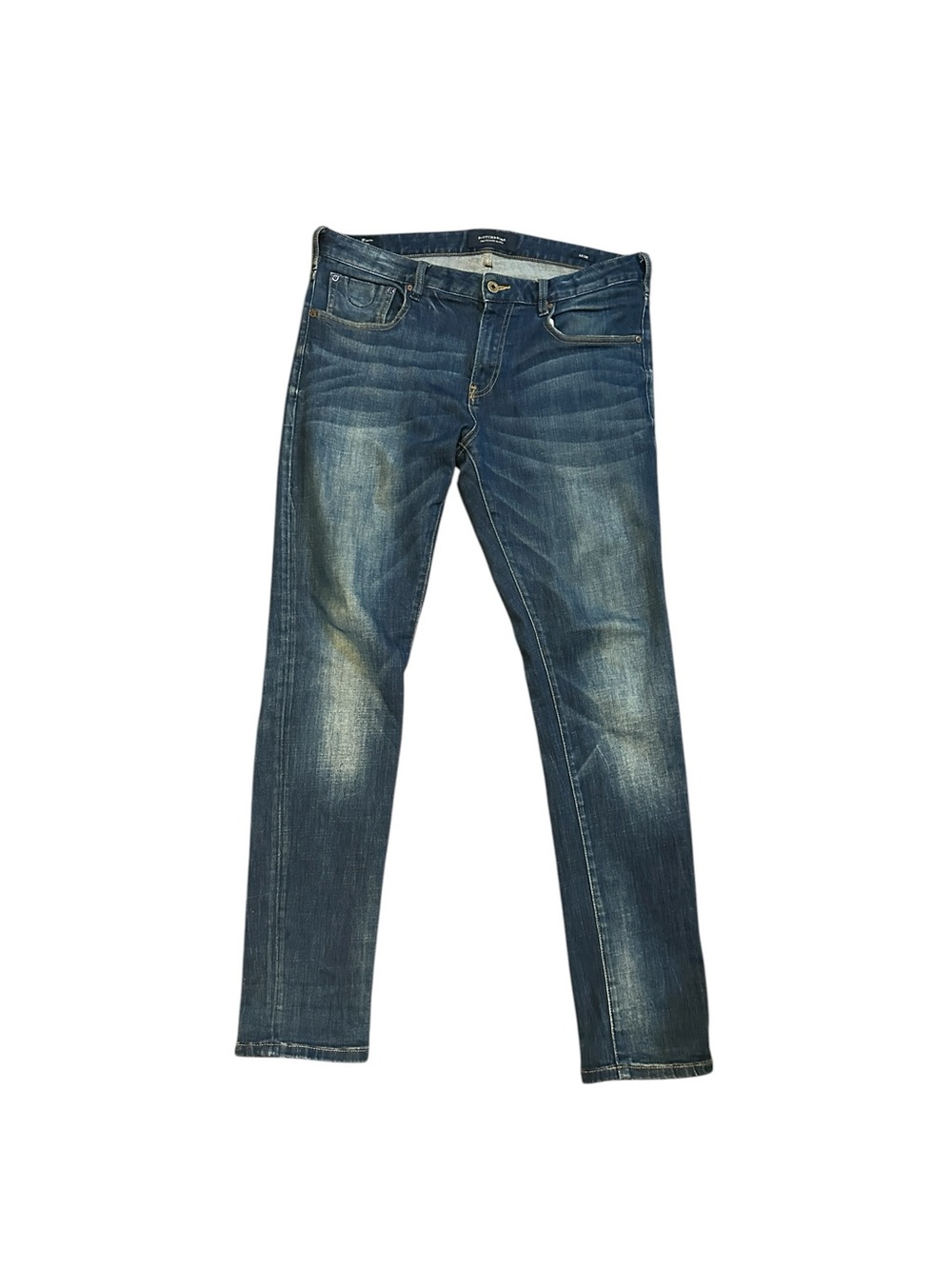 Scotch & Soda  Skim Dark Wash Men’s Slim Jeans Sz 33x32 Zipper Front